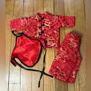 American girl Chinese new year outfit